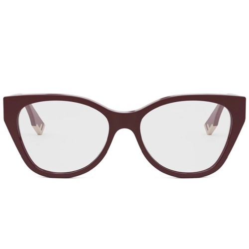 Fendi FE50120F - 069 - 54 Cadres optiques Rouge Œil de chat