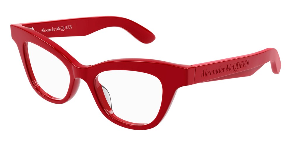 Alexander McQueen AM0381O - 003 - 47 Cadres optiques Rouge Œil de chat