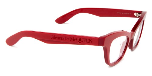 Alexander McQueen AM0381O - 003 - 47 Cadres optiques Rouge Œil de chat