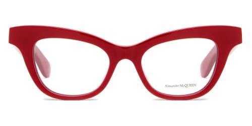 Alexander McQueen AM0381O - 003 - 47 Cadres optiques Rouge Œil de chat