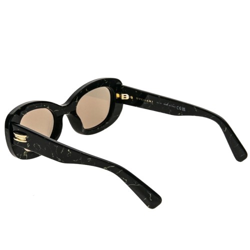 Bvlgari BV40039I B ZERO1 - 05L - 50 Lunettes de soleil Noir, À motifs Ovale