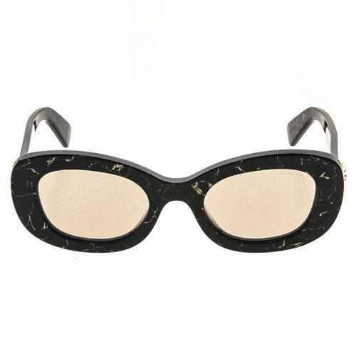 Bvlgari BV40039I B ZERO1 - 05L - 50 Lunettes de soleil Noir, À motifs Ovale