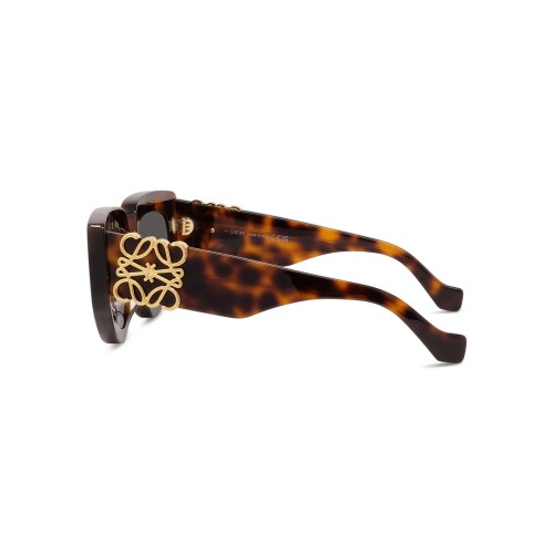 Loewe LW40154U - 52A - 51 Lunettes de soleil Havane foncé Œil de chat