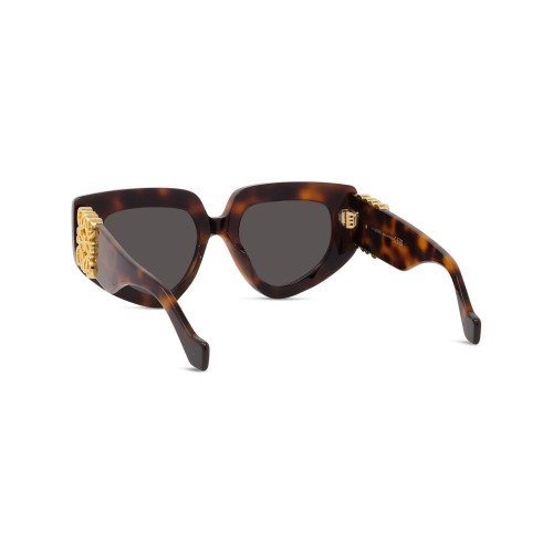 Loewe LW40154U - 52A - 51 Lunettes de soleil Havane foncé Œil de chat