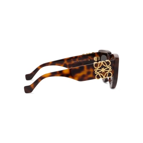 Loewe LW40154U - 52A - 51 Lunettes de soleil Havane foncé Œil de chat