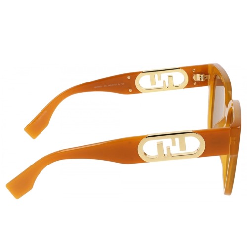 Fendi FE40063I - 44J - 54 Lunettes de soleil Orange Angulaire