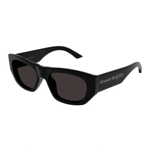 Alexander McQueen AM0450S - 001 - 54 Lunettes de soleil Noir Angulaire