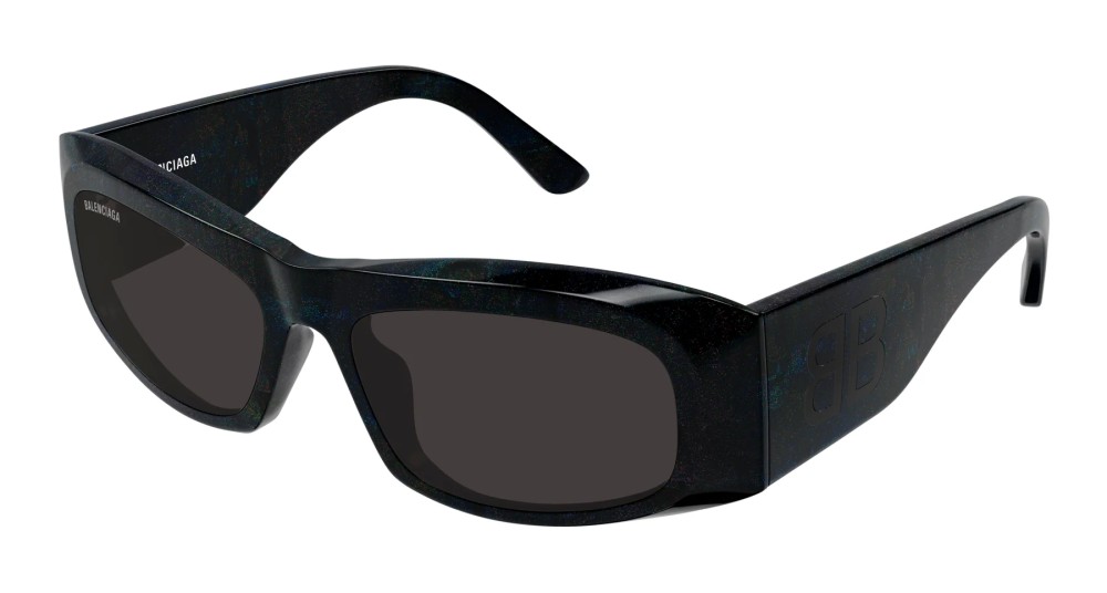 Balenciaga BB0395S - 003 - 60 Lunettes de soleil Noir Angulaire