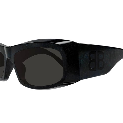 Balenciaga BB0395S - 003 - 60 Lunettes de soleil Noir Angulaire