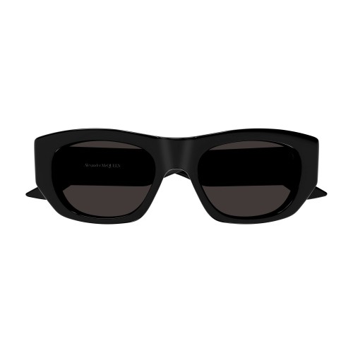 Alexander McQueen AM0450S - 001 - 54 Lunettes de soleil Noir Angulaire
