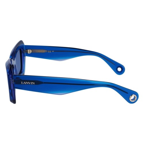 Lanvin LNV662S - 450 - 54 Lunettes de soleil Bleu Angulaire