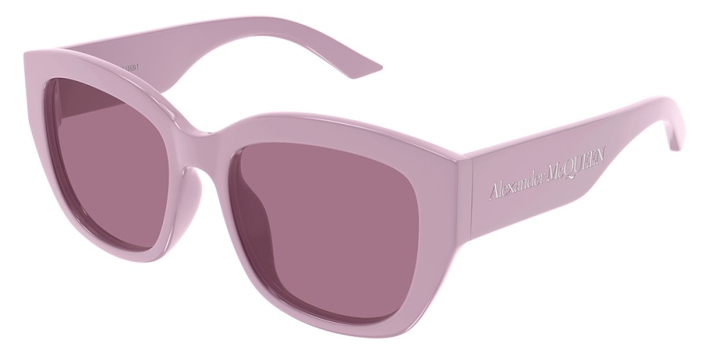 Alexander McQueen AM0451SA - 003 - 55 Lunettes de soleil Rose Coussin arrondi
