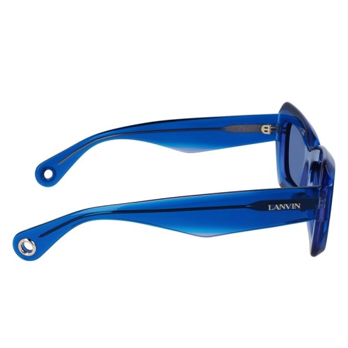 Lanvin LNV662S - 450 - 54 Lunettes de soleil Bleu Angulaire