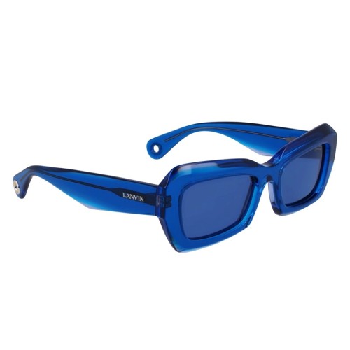 Lanvin LNV662S - 450 - 54 Lunettes de soleil Bleu Angulaire