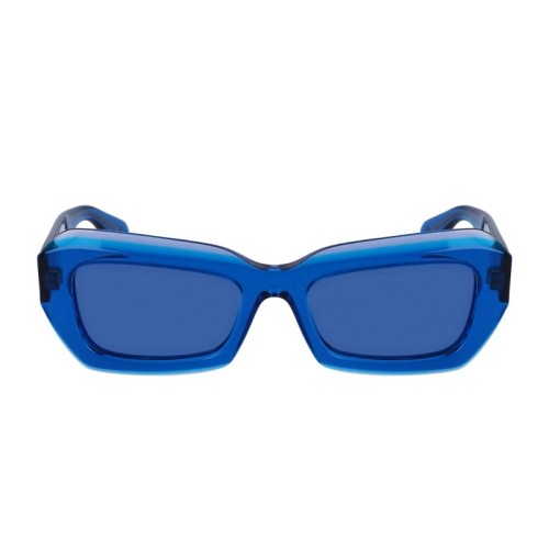 Lanvin LNV662S - 450 - 54 Lunettes de soleil Bleu Angulaire