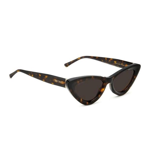 Jimmy Choo ADDY/S - 08670 - 52 Lunettes de soleil Havane foncé Œil de chat