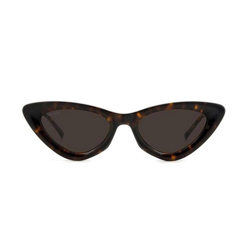 Jimmy Choo ADDY/S - 08670 - 52 Lunettes de soleil Havane foncé Œil de chat