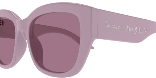 Alexander McQueen AM0451SA - 003 - 55 Lunettes de soleil Rose Coussin arrondi