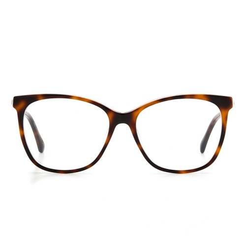 Jimmy Choo JC313 - LDG - 53 Cadres optiques Havane, Or Coussin arrondi