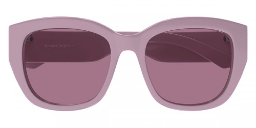 Alexander McQueen AM0451SA - 003 - 55 Lunettes de soleil Rose Coussin arrondi