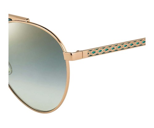 Jimmy Choo AVE/S - PEFEZ - 58 Lunettes de soleil Or, Vert Pilote (Aviateur)