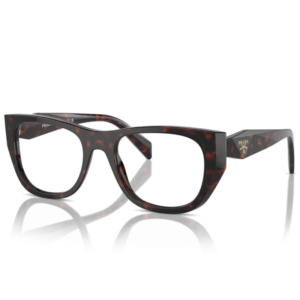 PRADA PR A18V - ​17N1O1 - ​52 Cadres optiques Havane foncé Œil de chat