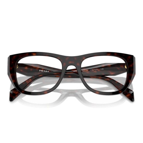 PRADA PR A18V - ​17N1O1 - ​52 Cadres optiques Havane foncé Œil de chat