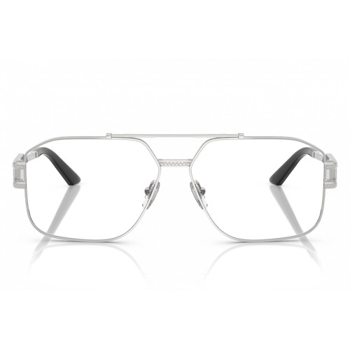 VERSACE VE1302 - ​1000 - ​59 Cadres optiques Argent, Noir Pilote (Aviateur)