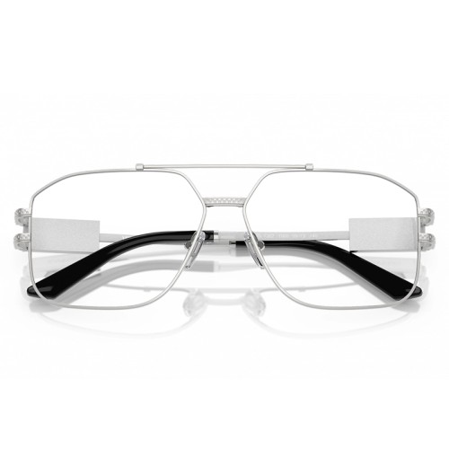 VERSACE VE1302 - ​1000 - ​59 Cadres optiques Argent, Noir Pilote (Aviateur)