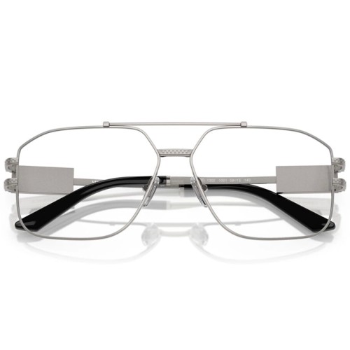 VERSACE VE1302 - ​1001 - ​59 Cadres optiques Argent, Noir Pilote (Aviateur)