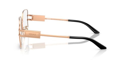 VERSACE VE1303D - ​1412 - ​56 Cadres optiques Or rose, Noir Angulaire