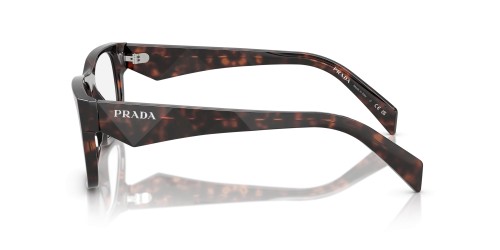 PRADA PR 22ZV - ​17N1O1 - ​55 Cadres optiques Havane foncé Angulaire