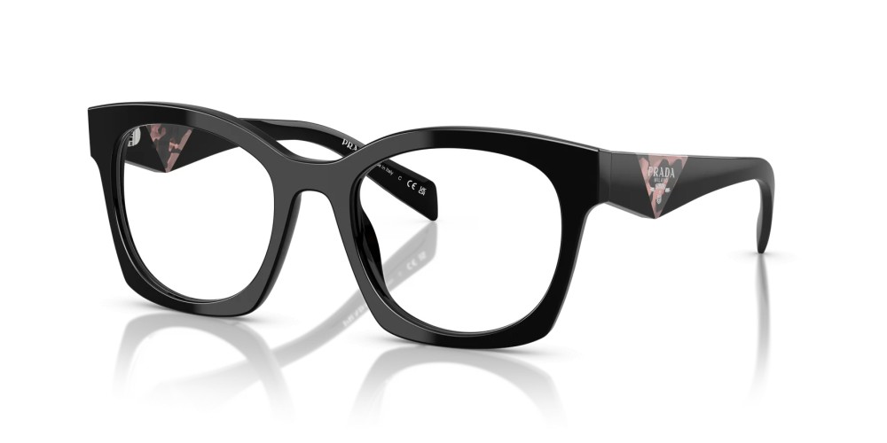 PRADA PR A05V - ​27A1O1 - ​52 Cadres optiques Noir Angulaire