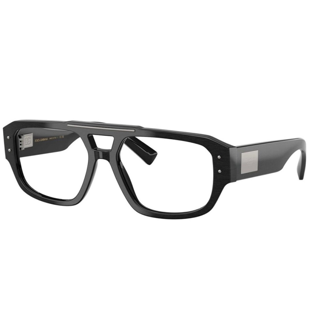 DOLCE & GABBANA DG3406 - ​2820 - ​56 Cadres optiques Noir Pilote (Aviateur)