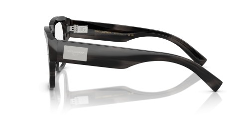 DOLCE & GABBANA DG3405 - ​3440 - ​54 Cadres optiques Noir, À motifs Angulaire
