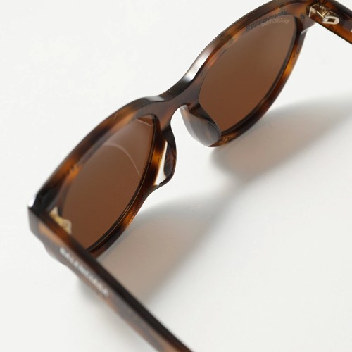 Balenciaga BB0077SK - 007 - 54 Lunettes de soleil Marron, À motifs Coussin arrondi