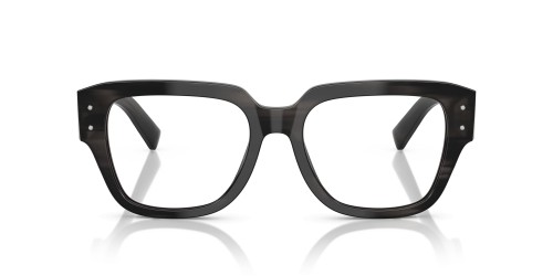 DOLCE & GABBANA DG3405 - ​3440 - ​54 Cadres optiques Noir, À motifs Angulaire