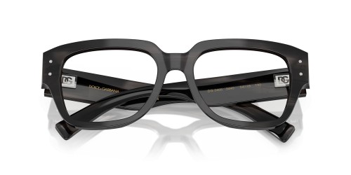 DOLCE & GABBANA DG3405 - ​3440 - ​54 Cadres optiques Noir, À motifs Angulaire