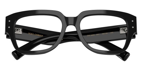 DOLCE & GABBANA DG3405 - ​501 - ​54 Cadres optiques Noir Angulaire