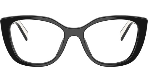 PRADA PR B04V - ​16K1O1 - ​53 Cadres optiques Noir, Blanc Œil de chat