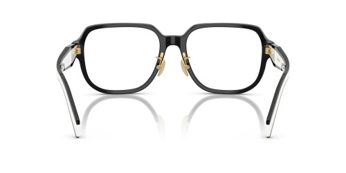 PRADA PR B07VD - ​16K1O1 - ​56 Cadres optiques Noir, Blanc Angulaire