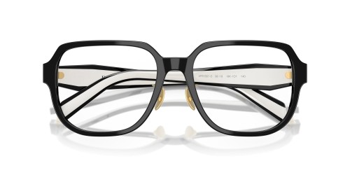 PRADA PR B07VD - ​16K1O1 - ​56 Cadres optiques Noir, Blanc Angulaire