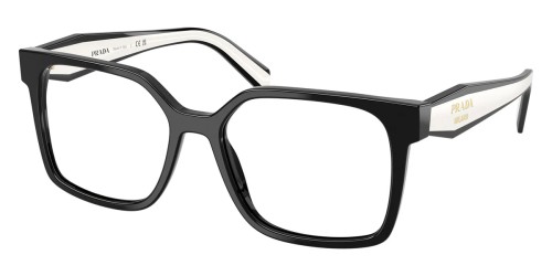 PRADA PR B03V - ​16K1O1 - ​54 Cadres optiques Noir, Blanc Angulaire