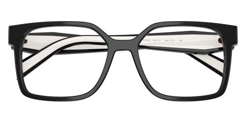 PRADA PR B03V - ​16K1O1 - ​54 Cadres optiques Noir, Blanc Angulaire