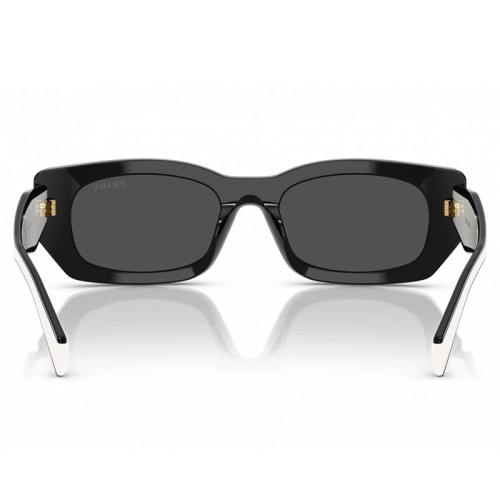 PRADA PR B05S - ​09Q08Z - ​53 Lunettes de soleil Noir, Blanc Angulaire