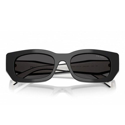 PRADA PR B05S - ​09Q08Z - ​53 Lunettes de soleil Noir, Blanc Angulaire