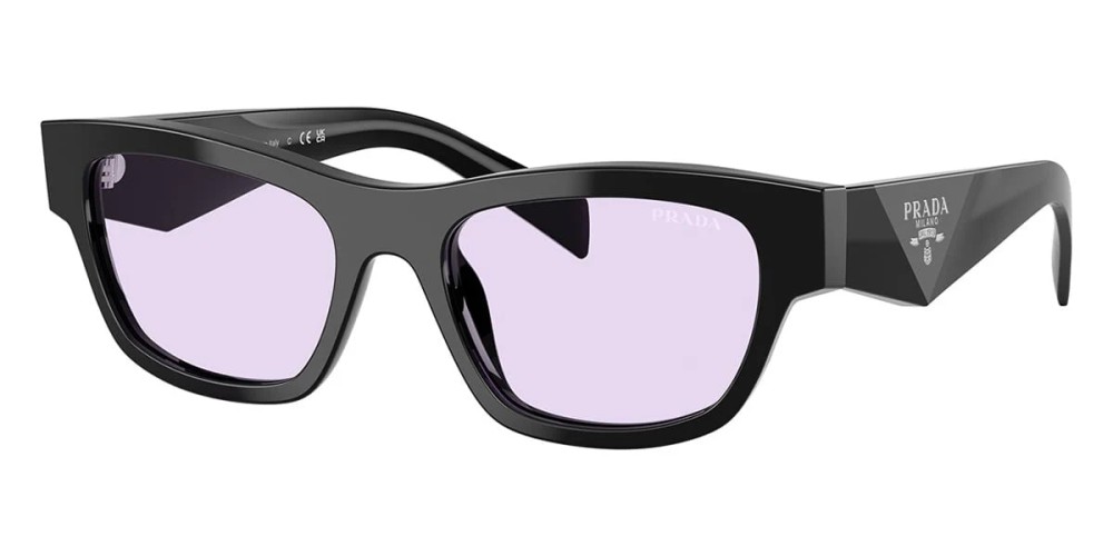 PRADA PR B09S - ​16K40J - ​54 Lunettes de soleil Noir Angulaire