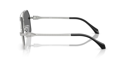 VERSACE VE2284 - ​10006G - ​63 Lunettes de soleil Argent, Noir Pilote (Aviateur)