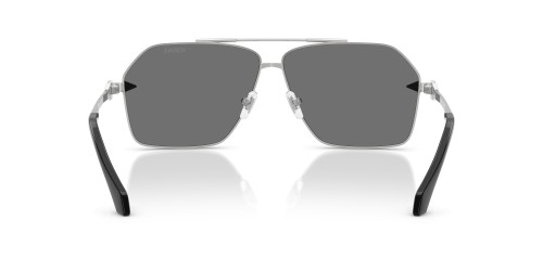 VERSACE VE2284 - ​10006G - ​63 Lunettes de soleil Argent, Noir Pilote (Aviateur)