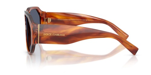 DOLCE & GABBANA DG4504 - ​32212V - ​58 Lunettes de soleil Havane Pilote (Aviateur)